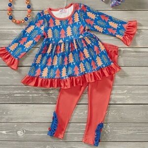 Pete and Lucy Toddler Girl Fall Two‎ Piece Set Size 2T